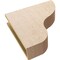Ekena Millwork 5"W x 20"D x 20"H Thin Greensboro Rough Cedar Woodgrain TimberThane Corbel, Primed Tan CORUR05X20X20GRNRCPR - alternate 3